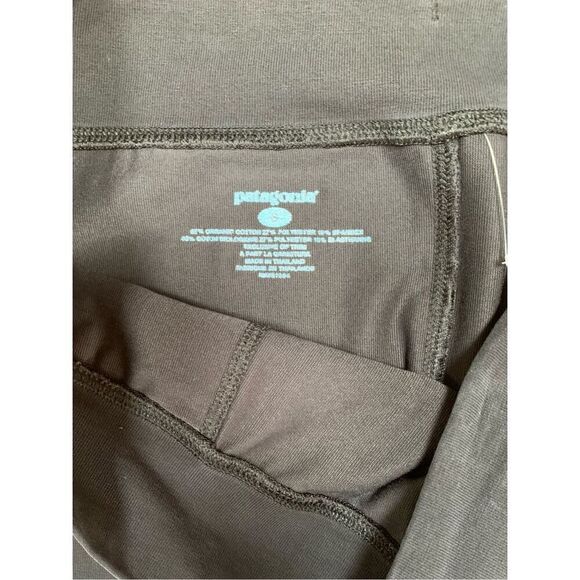 PATAGONIA BLACK ORGANIC COTTON TIE WAIST A LINE SKIRT sz Small - Picture 4 of 5